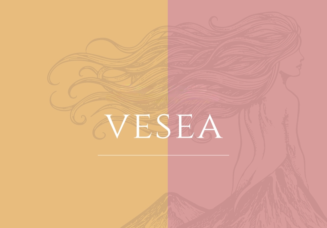 Vesea vino ispirato al Vesuvio con ninfa simbolo e colori bianco e rosé