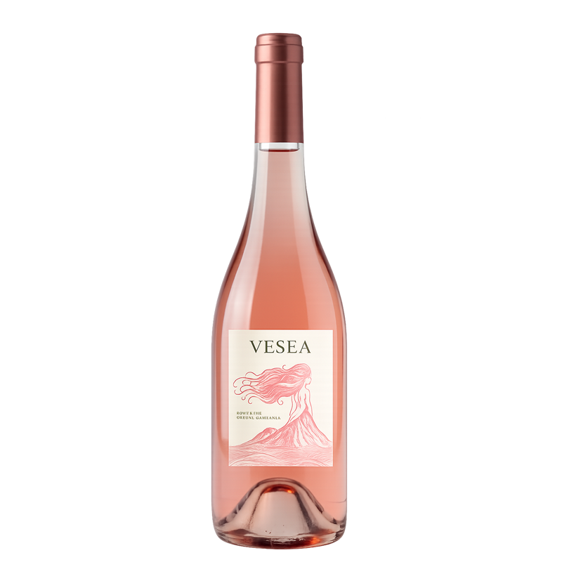 Vesea Rosé bottiglia vino rosato vesuvio elegante corallo