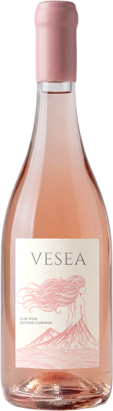 Vesea Rosé bottiglia vino rosato vesuvio elegante corallo